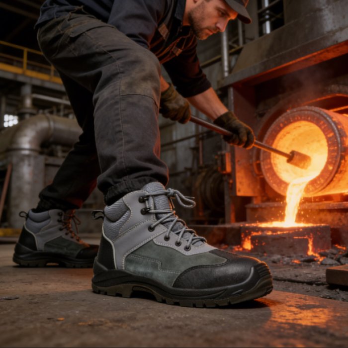 Heat Resistant Industrial Safety Boots