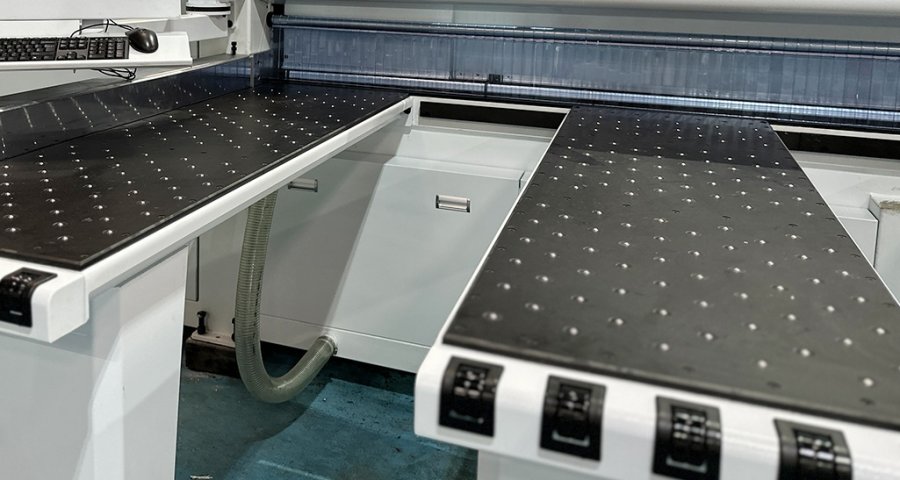 Feed air float table