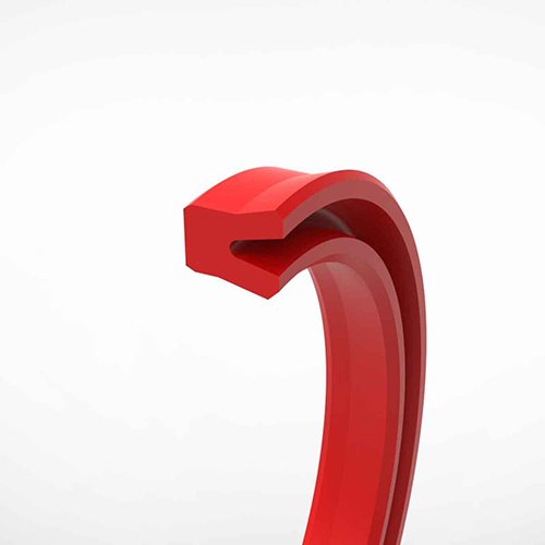 Single U cup lip rod seal