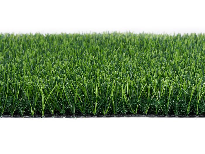 Artificial turf with drainage system on mall rooftop