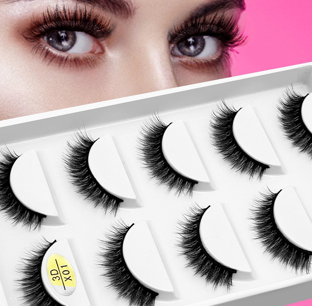 Wholesale imitation Siberian mink full-length eyelashes, 3D fluffy curled mink eyelashes, packaging box, own brand Pestanas Cilios
