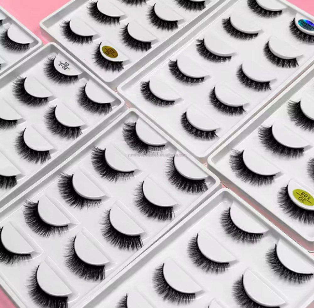 Wholesale Posticos custom new ultra-soft 10-12mm full strip of super fine 5 pairs of 3D natural cat eye lashes