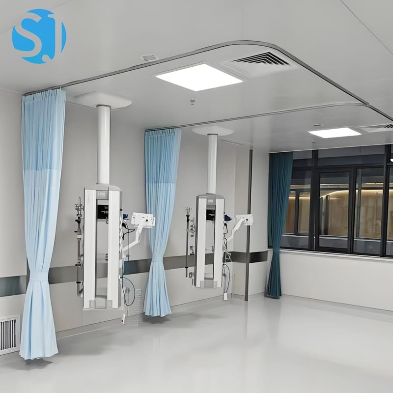 L Shape Hospital Curtain Track MC-20L | 90° Corner Cubicle Rail – Jincheng