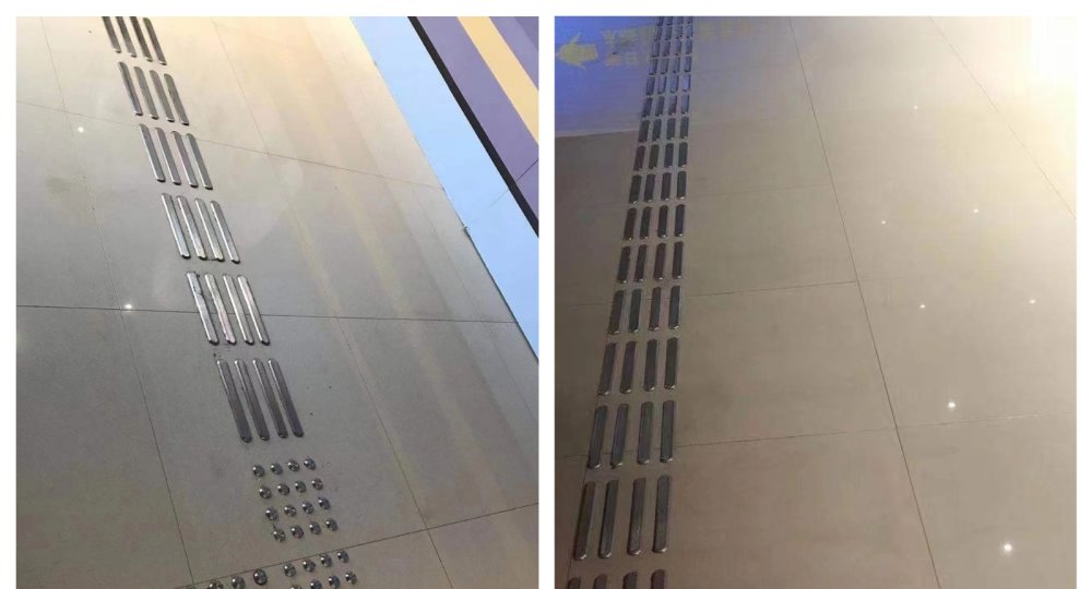 Stainless Steel Tactile Strip & Stud Project — Belgium