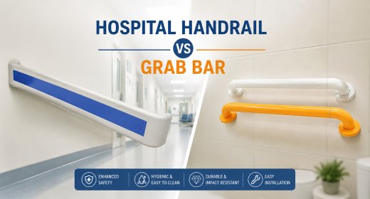 Hospital Handrail vs Grab Bar: What Is the Difference and When to Use Each