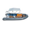 460 Aluminum RIB Dinghy with Bimini