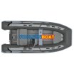 13ft aluminum double deck black rib boat