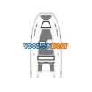 390 aluminum rib with front and side seats