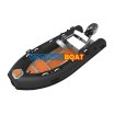 aluminum hull rib boat with simple arm console