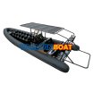 960 aluminum semi rigid tourism rib boat