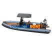660 luxury inflatable rigid boat with fridge