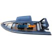 9.0m Orca Hypalon Fiberglass Motor Outboard Inflatable Boat