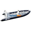 SP880 Army Semi Rigid Fiberglass Infaltable Boat