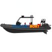 25ft aluminum patrol RIB with Hypalon tubes