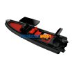 860 fast speed stepped fiberglass hull RIB