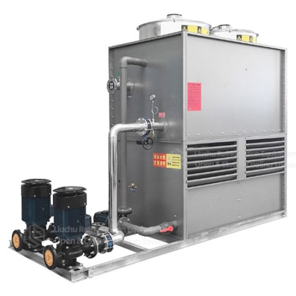 Cooling tower + double circulation water pump（One for use and one for backup）