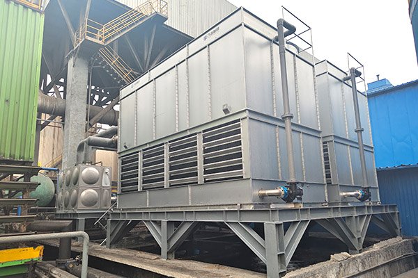 Durable integrated cooling tower system working on-site
