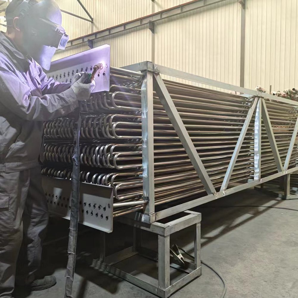 Compact condenser coil for water and energy saving