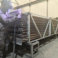 Compact condenser coil for water and energy saving