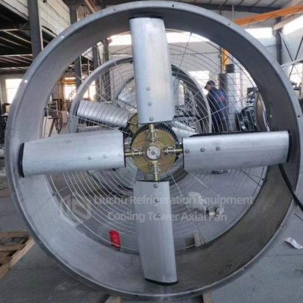 Compact axial fan structure with galvanized protection