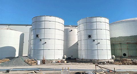 Φ8.4 × h10.2 m = 565 m³ Two units