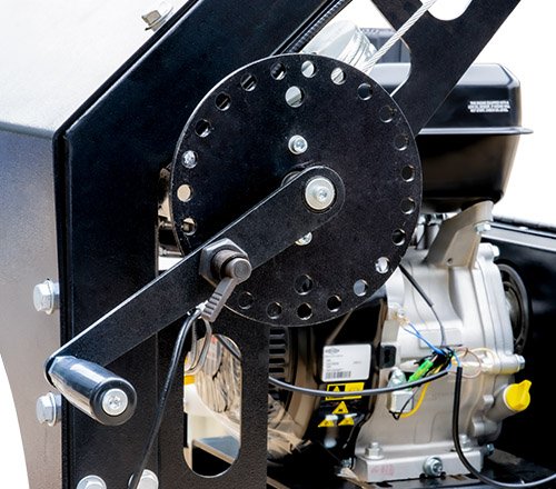 The lifting wheel has a locking hole and is equipped with a self-locking screw lifting system, which provides double insurance and greater safety Suitable transmission ratio, saving effort while taking into account lifting speed