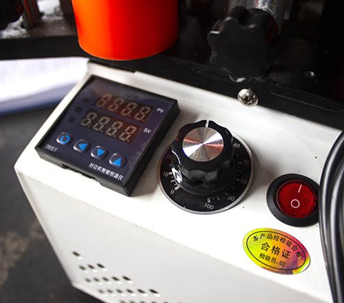Temperature controller, infinitely variable speed control, power switch