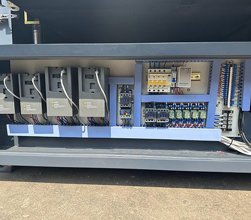 Brush sanding machine electrical box