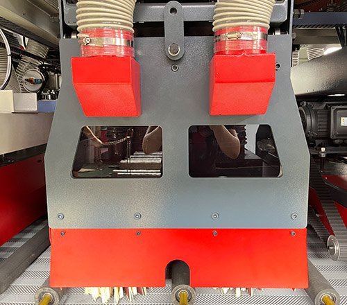 2 rows of disc rollers, liftable, swingable, speed adjustable