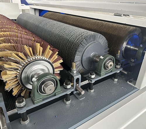 Nylon roller + sisal sandpaper roller