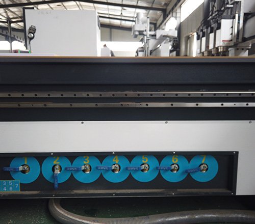 7-zone independently controlled vacuum adsorption tabletop