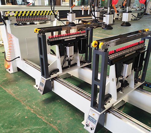 Double rows of under-drilled holes