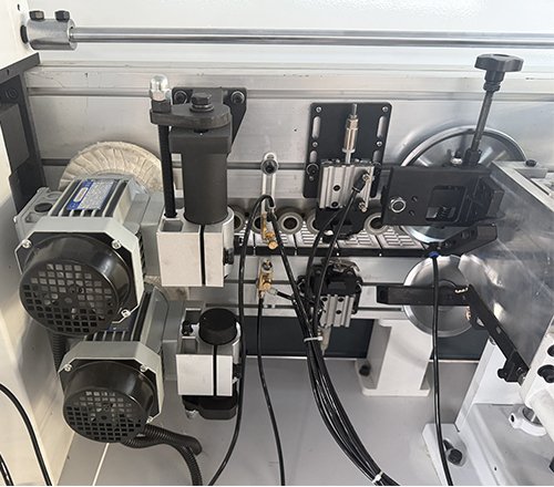 Pneumatic flat scraper + double polishing