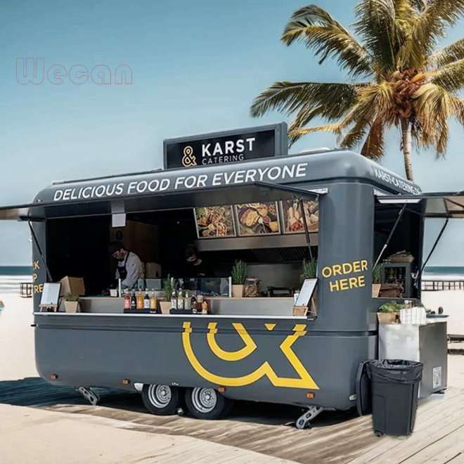 Tráiler de comida Metal AirStream 3