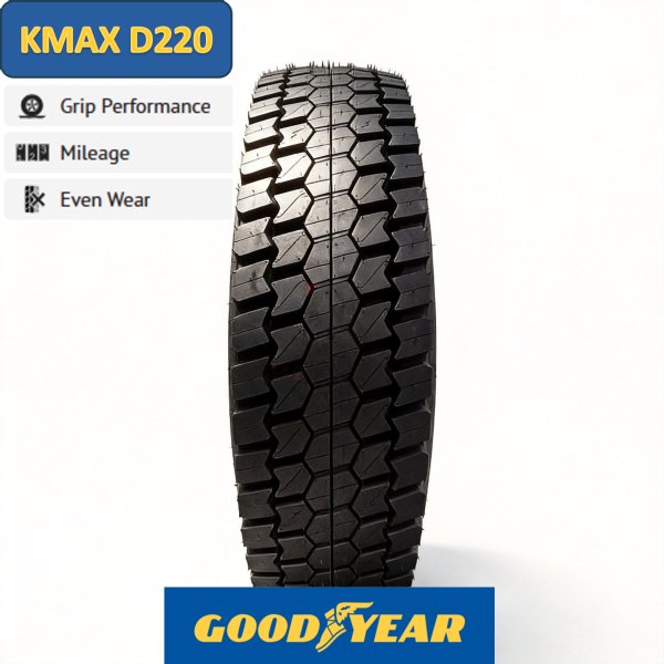 GOODYEAR TRUCK TYRE 11R22.5 KMAX D220 