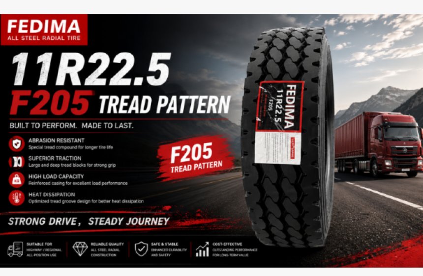 FEDIMA 11R22.5-18PR F205 Off Road Tread Pattern