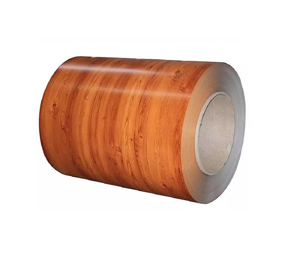 Wood color coated galvanized steel strip