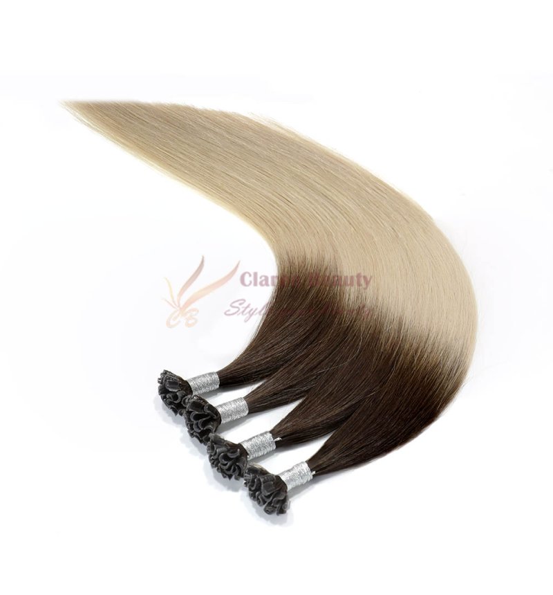 U Tip Pre Bonded Fusion Hair Extensions #T Color