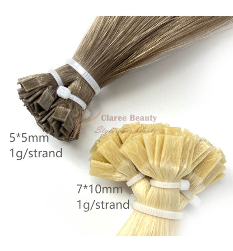 Flat Tip Pre Bonded Fusion Hair Extensions