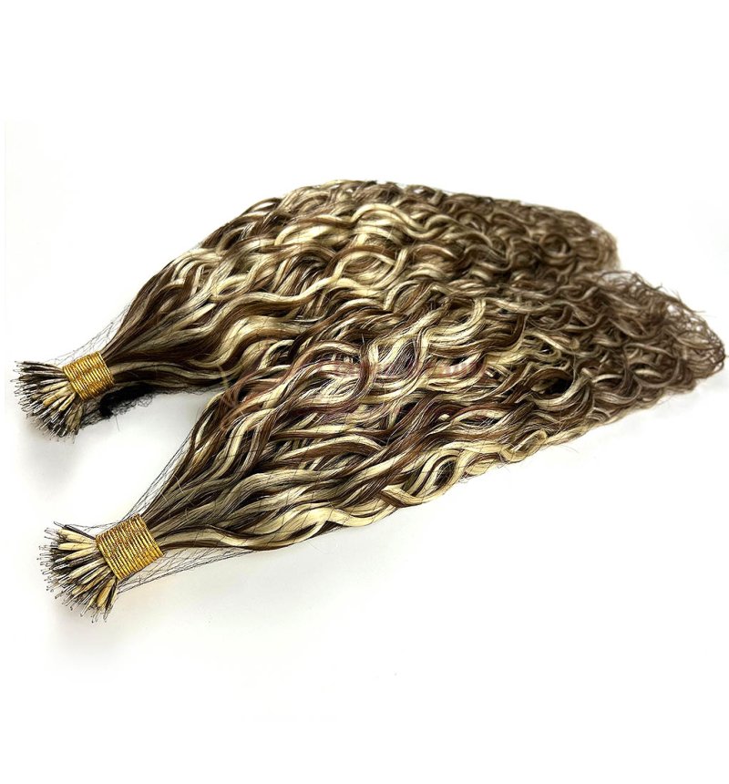 Metal Nano Ring Hair Extensions #P color