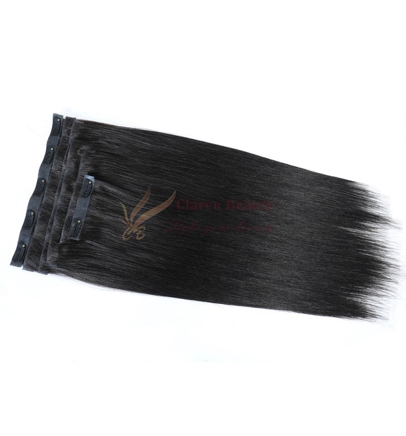 PU Clip In Hair Extensions 