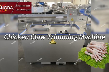 Zhucheng Qiangda Machinery Factory, Double-Station Chicken Feet Trimming Machine.