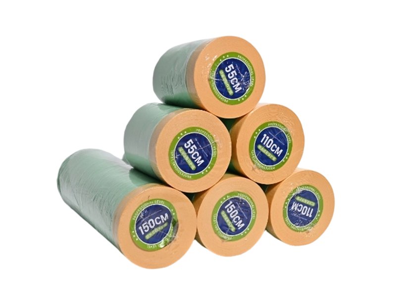 pre-teped masking film-156