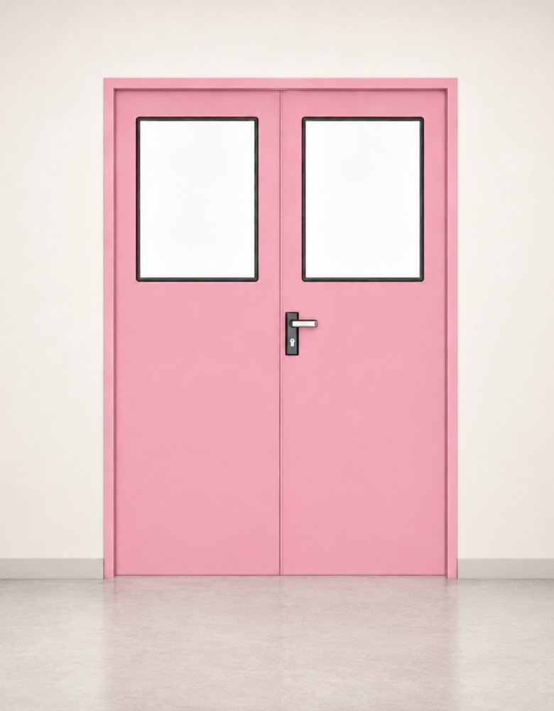 Swing Steel Door with Glass