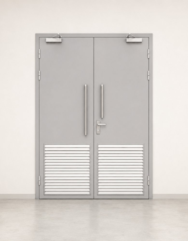 Swing Steel Door with Louvers