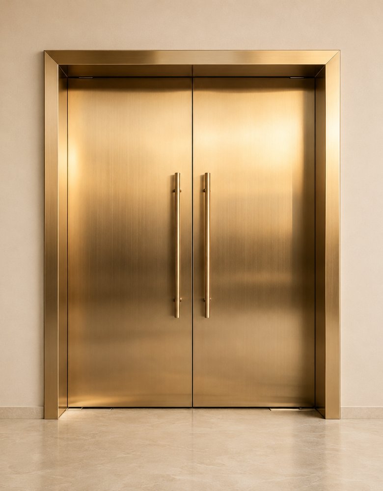 Double Stainless Steel Door
