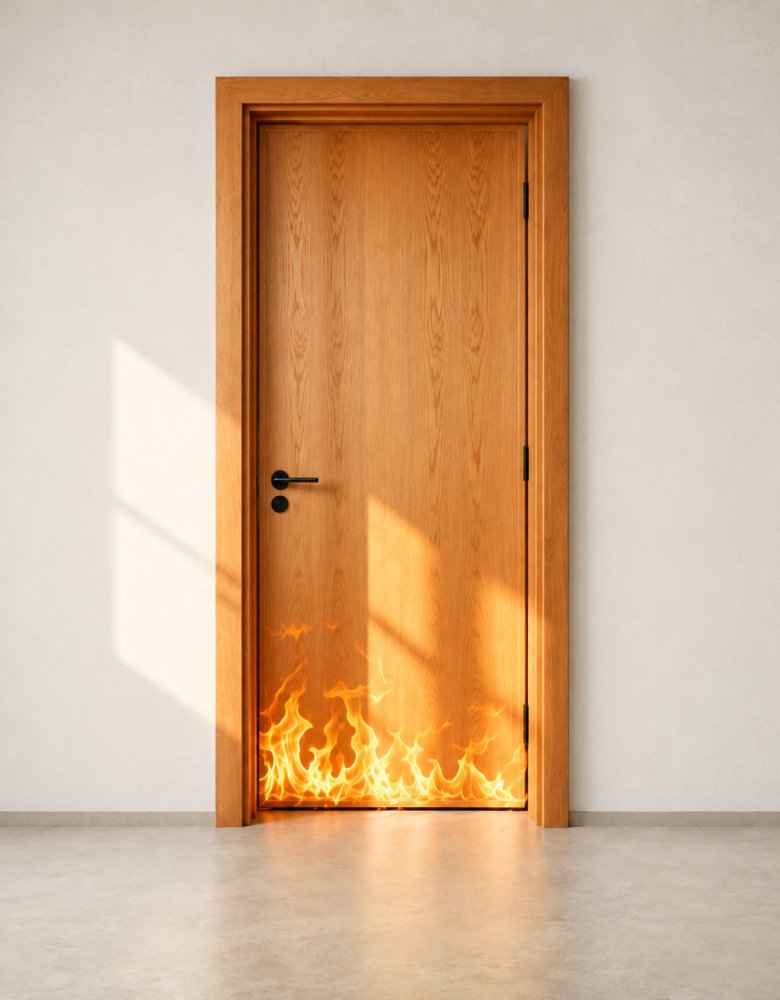China National Standard Certified Wooden Fire-Rated Door
