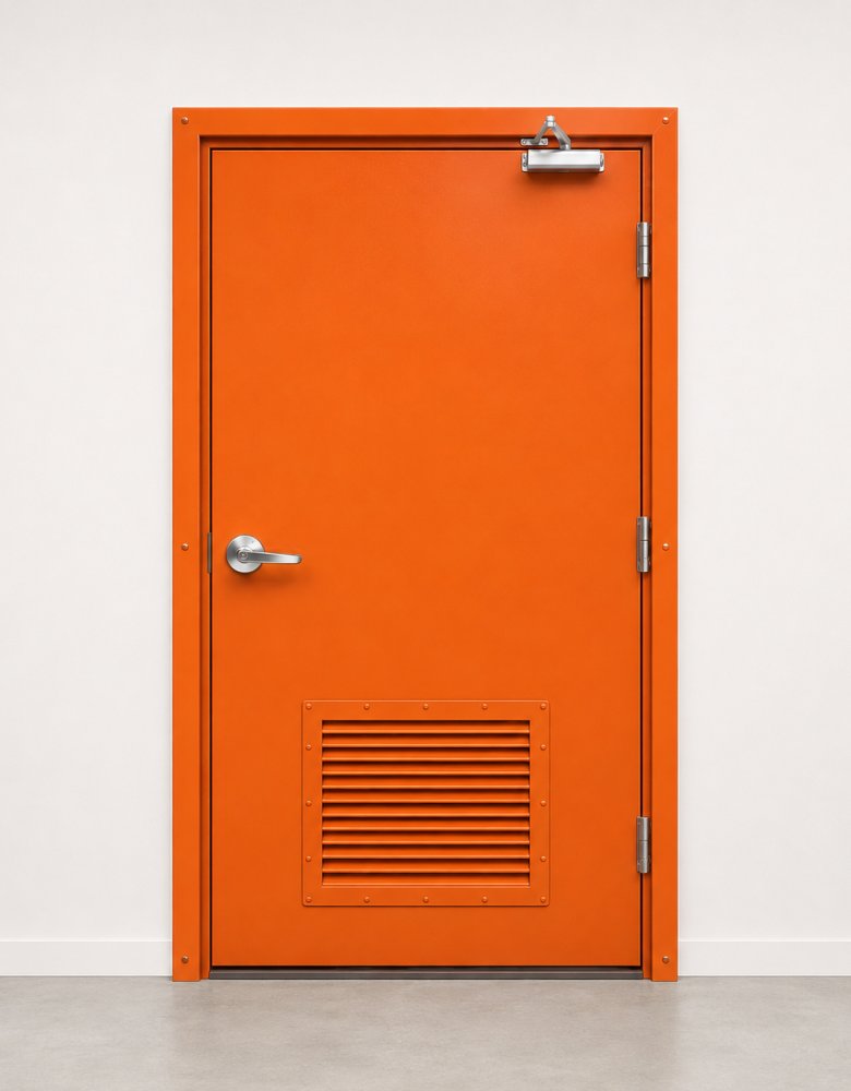 Swing Steel Door with Louvers