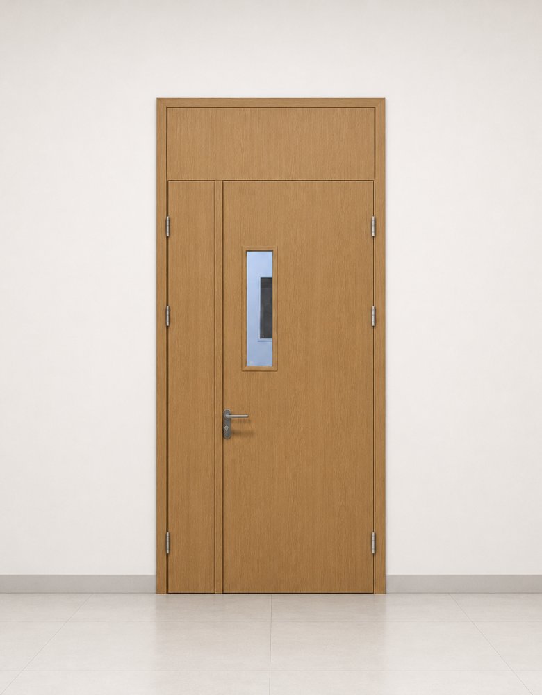 Steel Door with Header Panel