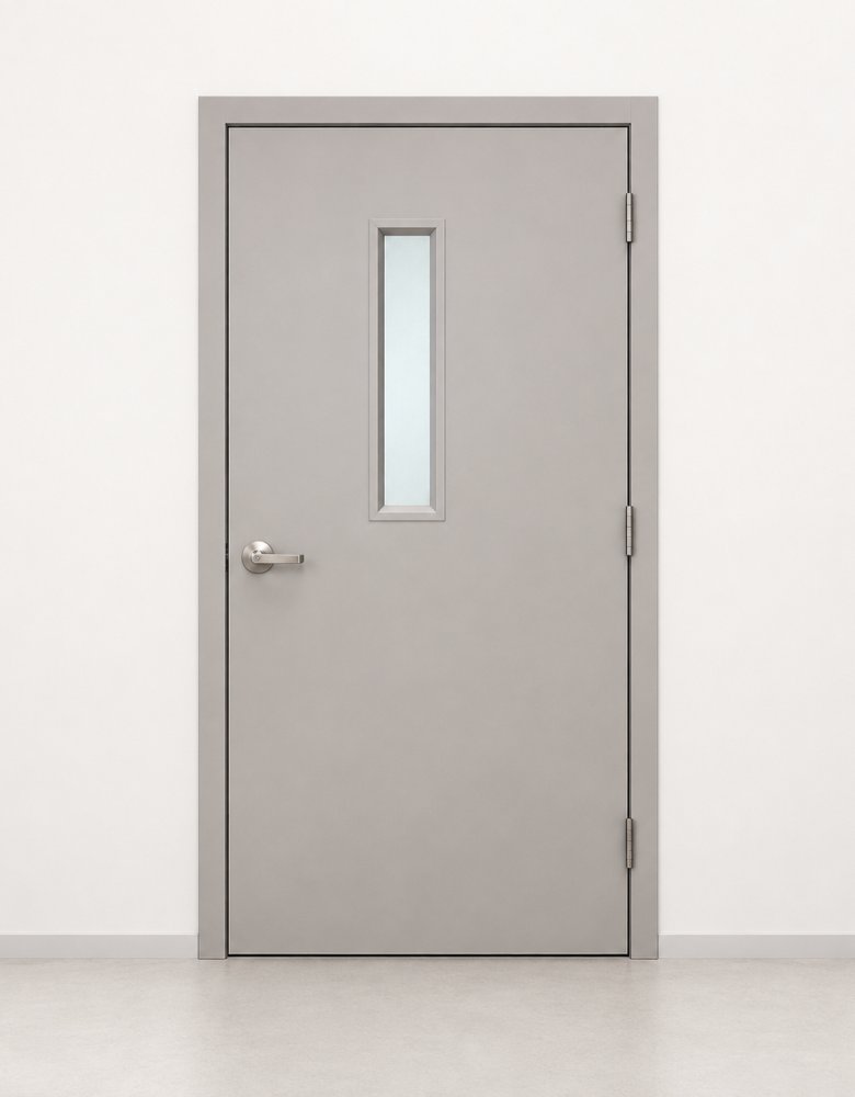 Swing Steel Door with Glass
